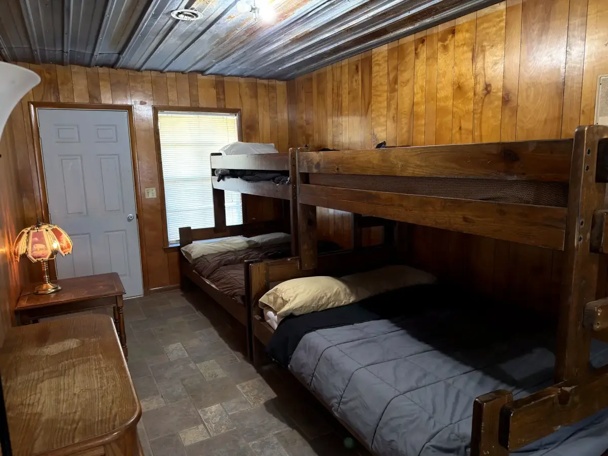 Bunk room sleeping several guests in the Brick House
