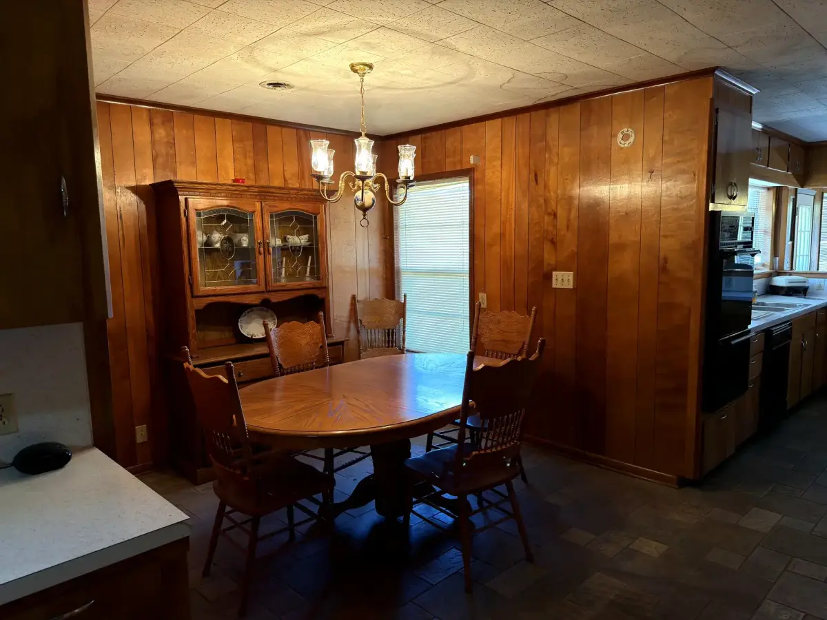 Dining room with seating in the Brick House