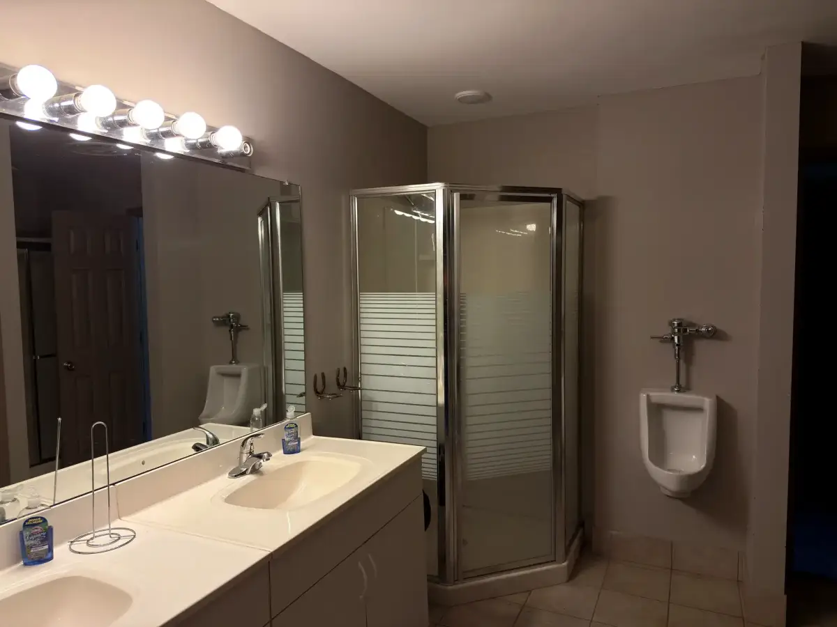 Shared bathroom in the Bunk House