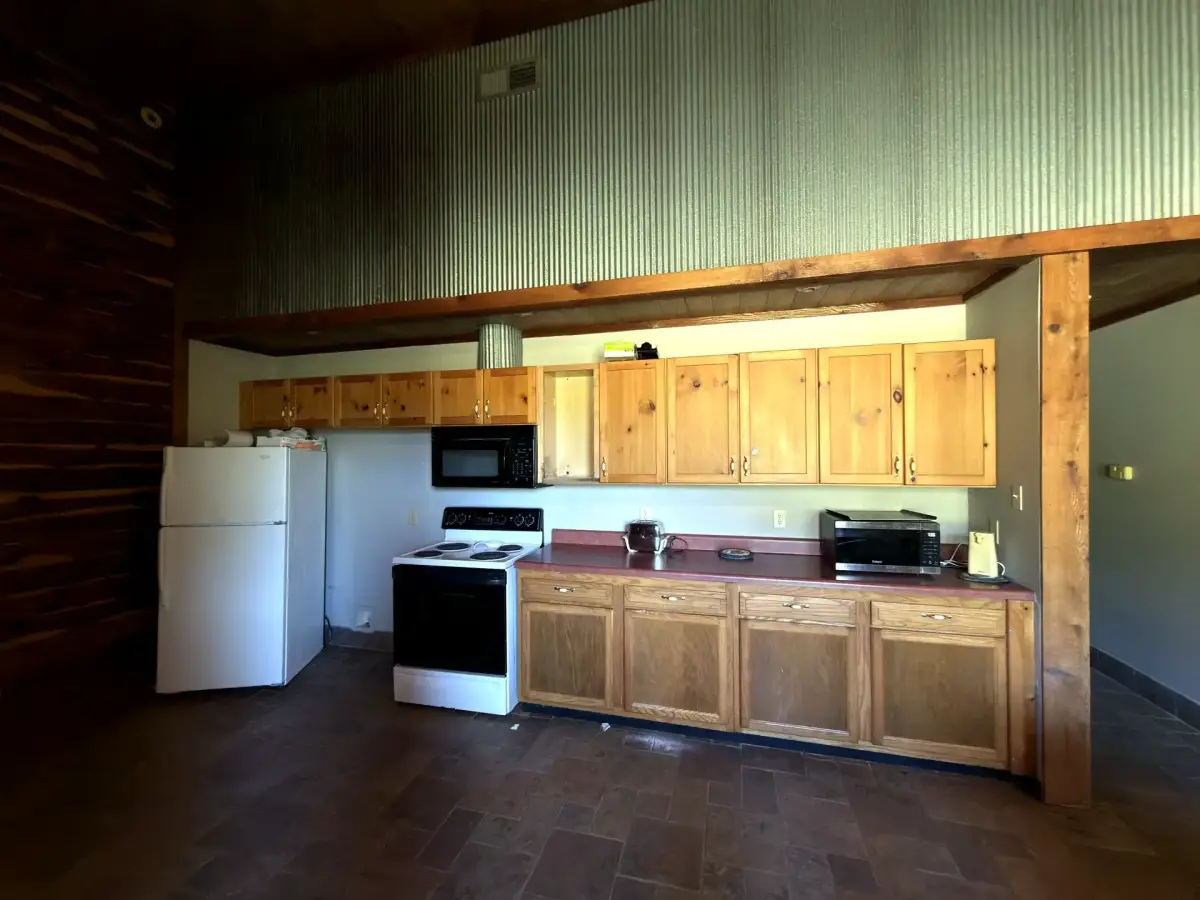 Kitchen facilities in the Bunk House